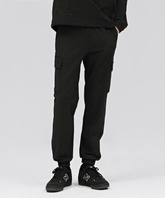 CHASECULT Men'S Stretch Fleece-Lined Cargo Jogger Pants - Black