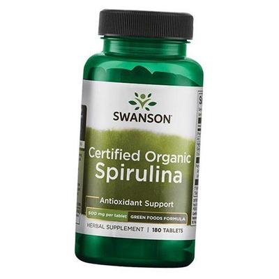 Biologische Spirulina, gecertificeerde biologische Spirulina, 180 tabblad. (71280010)