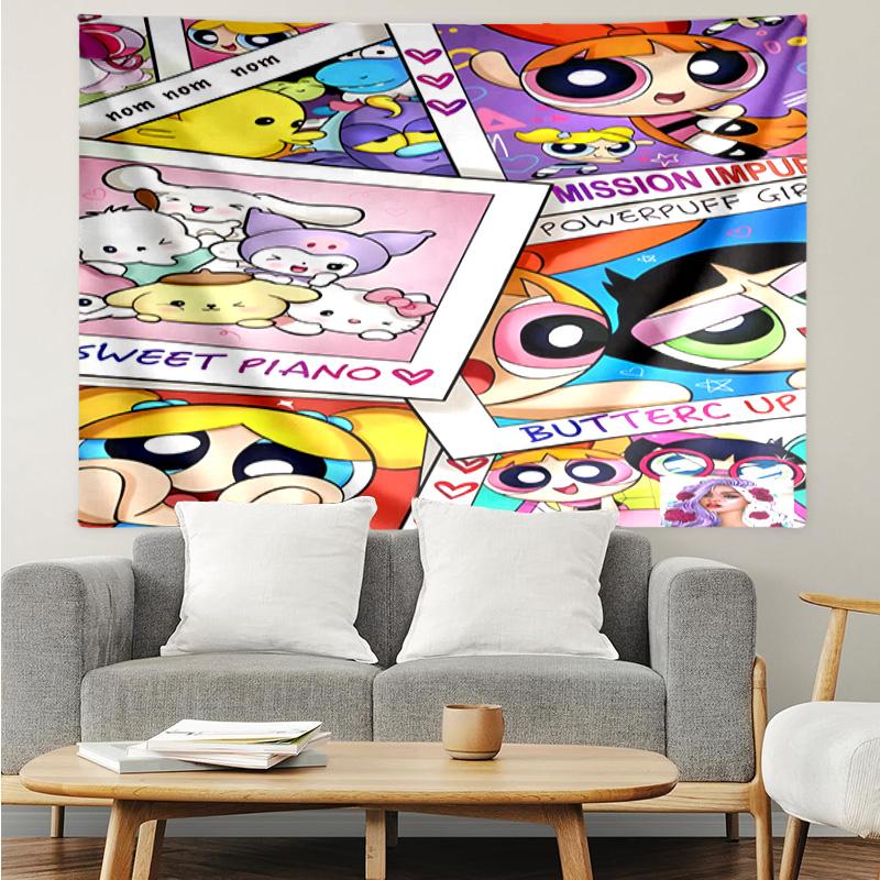 1PC Power police Adventure K-pop music group Tapestry Accessories for Bedroom,Livingroom, dormitory Room Wall Decor Fan Birthday Gifts