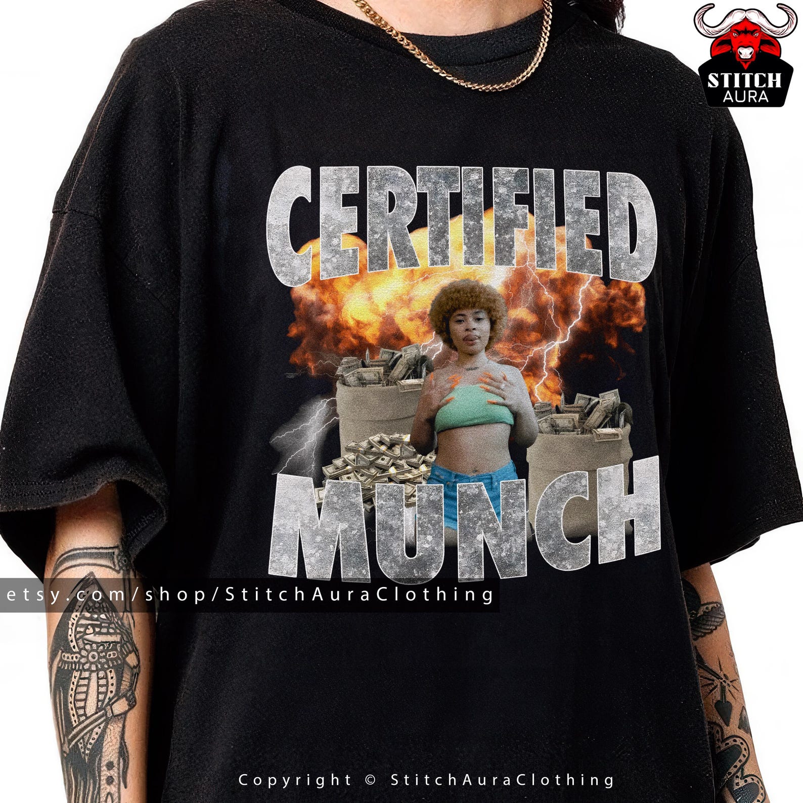 Certified Munch Funny Meme T-Shirt For Woman,Ice Munch TShirt,Funny Inappropriate Shirt,Offensive Merch,Cringy Hoody,Spice Fun Graphic Tee 3XL