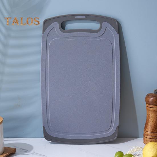 Double-sided Cutting Board Vegetable Meat Chopping Board with Grooves Easy Grip Handle Non-Slip Kitchen Essential for Foodies And Chefs