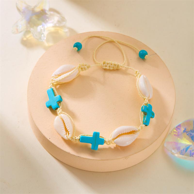 

Bohemian Cowrie Shell Beaded Bracelet for Women Adjustable Handmade Turtle Starfish Rope Chain Wristband Summer Beach Jewelry
