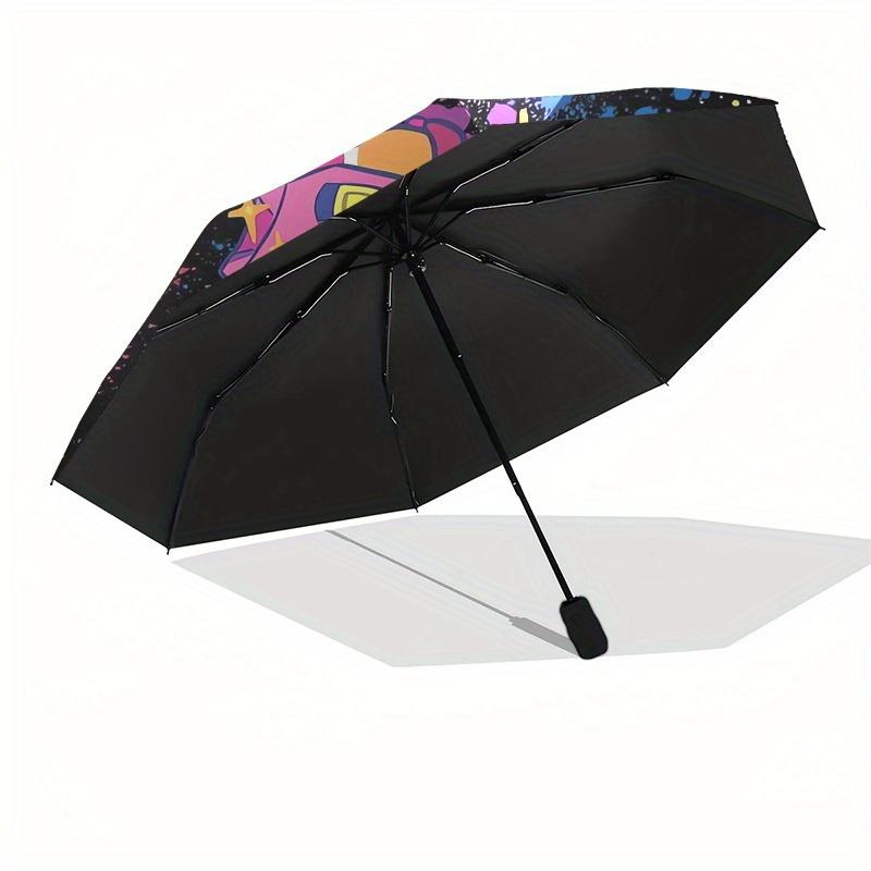 1pc Roller Skate, Cosmic Themed High-quality Umbrella,Automatic Opening and Closing Umbrella,Multi-functional Umbrella G0811250