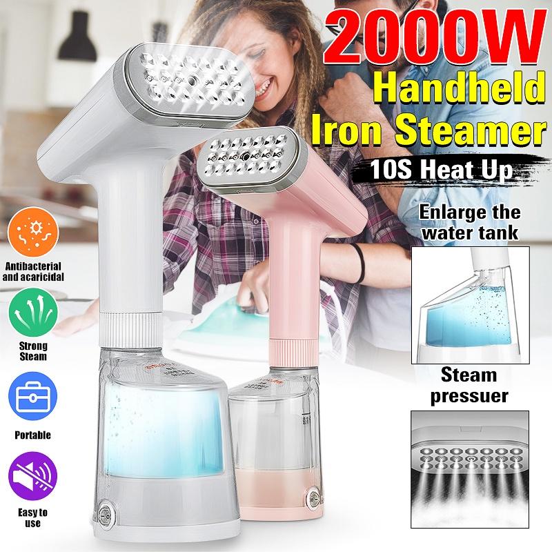 

100 мл 800 Вт Портативный ручной отпариватель Мощный электрический отпариватель для одежды Быстронагревающийся паровой утюг для одежды розовый