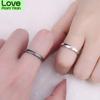 2 Pcs /Pair Sun Moon Matching Couple Friendship Lover Open Adjustable Rings Set Minimalist Engagement Nuptial Bridal Rings Lovers KitMinimalist