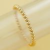 Gold Three-Piece Beaded Copper Bracelet Set for Students