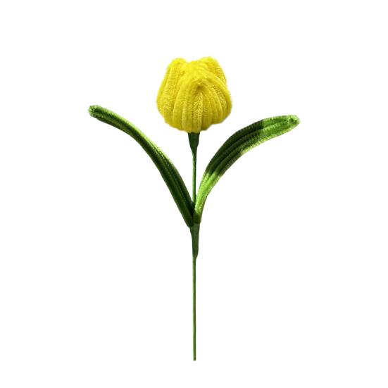 Acul de curățat pipe Finisat Flori Lalea Flori Artificiale Handmade Meșteșug Cadouri pentru Femei Mamă Soție