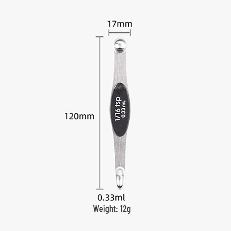 Magnetic Stainless Steel Double-Ended Measuring Spoon Set for Coffee, Baking, and Seasoning