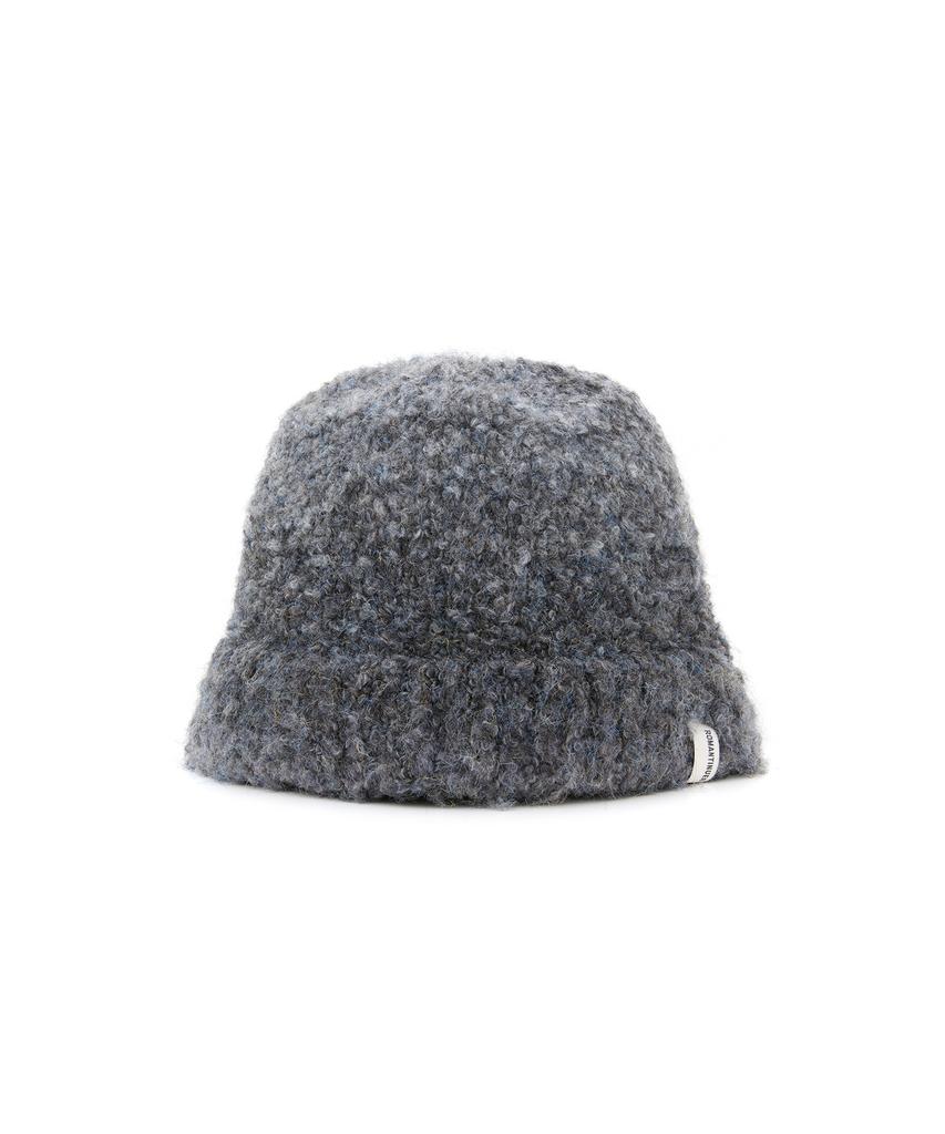Lomaentinueo Teddy Boucle Bucket Hat (Charcoal)