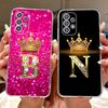 Coque de téléphone avec lettres mignonnes Pour Samsung Galaxy A13 A23 A33 A53 5G Coque Silicone Transparent TPU Souple Étuis Couple Pour Samsung A13 4G Capa