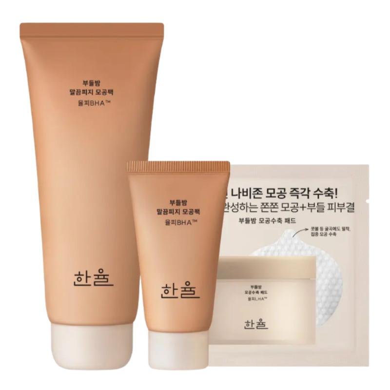 HANYUL Soft Chestnut Deep Pore Pack Set 100ml (15ml + 4 Pore Pads Special Set)