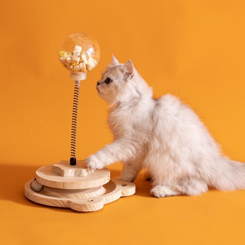 Cat Toy Self Amusement Device Inflatable Ball Cat Teaser Cat Stick Little Cat Tolerant To Chew Automatic Cat Teaser Cat Supplies