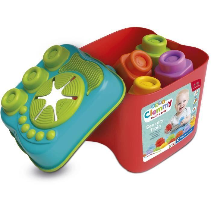 Clemmy Sinneskorb - CLEMENTONI - 15 Würfel - Für Babys ab 6 Monaten