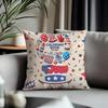 Fashion IIndependence Daying Cushion Cover Antidustmite Pillowcase Invisible Zipper Silky Short Plush Sofa Cushion Cover