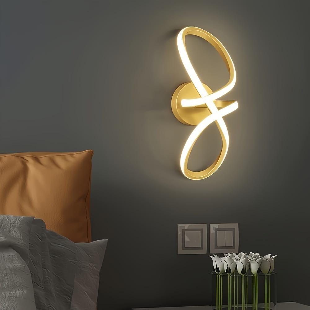 LED Wall Lamp Three Color Light For Staircase Bedroom Bedside Study Room Corridor Indoor Decorative Wall Sconce Lightings