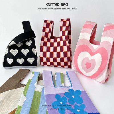 Women's Colorful Knitted Shoulder Bags