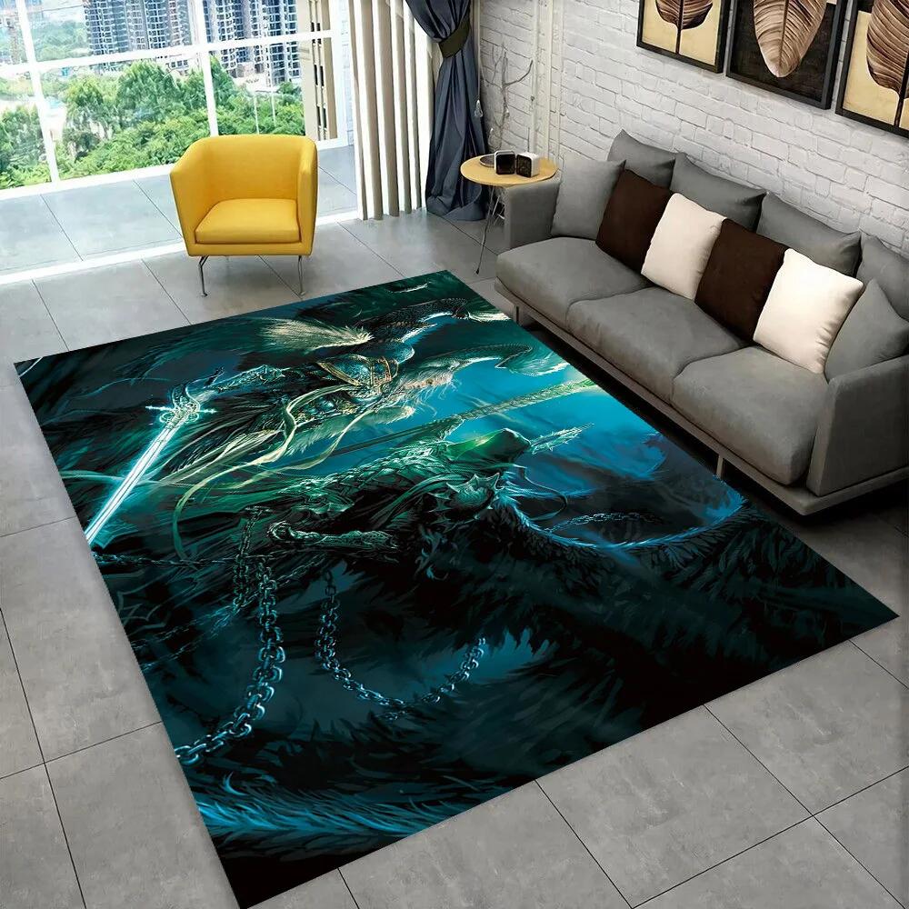 Heroes of Might and Magic Retro Game Area Rug,Carpet for Home Living Room Bedroom Sofa Doormat Decor,kid play Non-slip Floor Mat