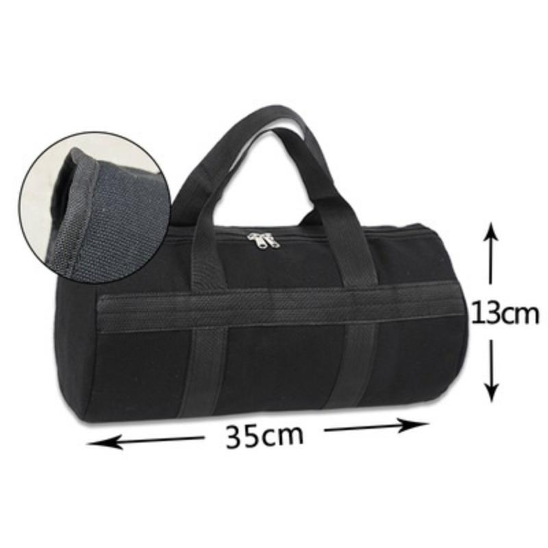 Heavy Duty Electrician Tool Bag Thick Canvas Multi-pocket Portable Waterproof Organizer for Carpenter Maintenance Workers