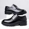 Men's Inner Height Increase 10CM Leather Shoes Summer Breathable Hollow Sandals Platform Big Head British Dress Casual Shoes