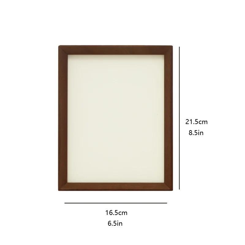 Nordic Style Solid Wood Beech Ebony Photo Frame Table Creative Ornaments Ins Photo Frame Photo Frame
