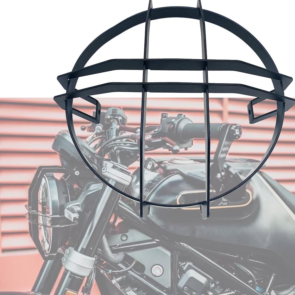 for  Svartpilen 401 250 2020-2023 Motorcycle Headlight Protector Headlight Grille Svartpilen 401 Adjustable Windshield