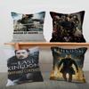 The L-Last K-Kingdom Pillow Covers Cartoon Sofa Decorative Home Double-sided Printing Short Plush Cute Cushion Cover