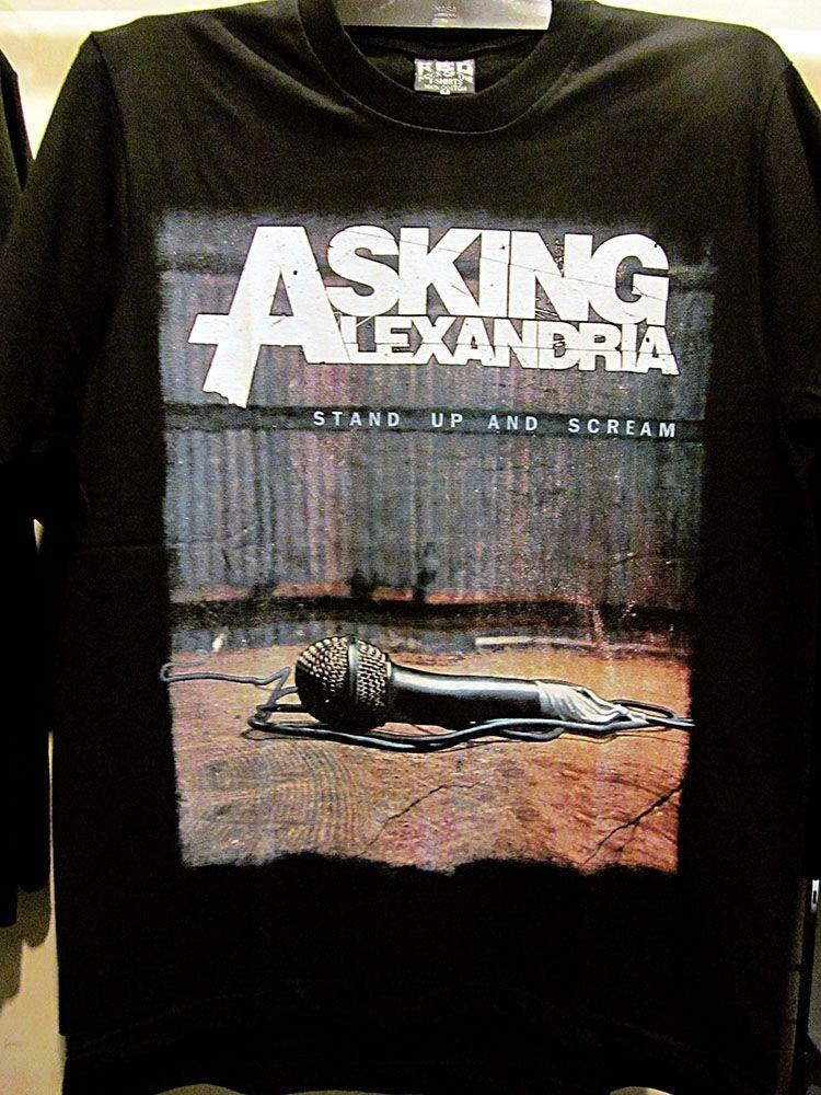 Gildan Shirts Asking Alexandria Stand Up And Scream Unisex S to 5XL LO132 Unisex T-Shirt XXXXL