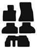 BASIC black velour floor mats for: BMW X5 F15 7-seater (2013-)