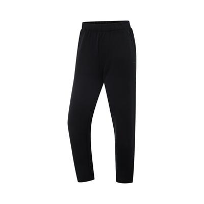 Li Ning Fitness Series Solid Color Mid Waist Breathable Versatile Straight Leg Sports Pants Women Bottoms Black AKLV392-1