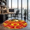 Manchester United Printed Round Rug Carpet Chair Rug Area Rug Entryway Doormats,for Office Chair Living Room Bedroom Kitchen Room.