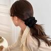 Fluffy Pleated Scrunchie Large Intestine Hair Tie For Women High Ponytail Elastic Big Hair Ring Girl French Headdress Headwear