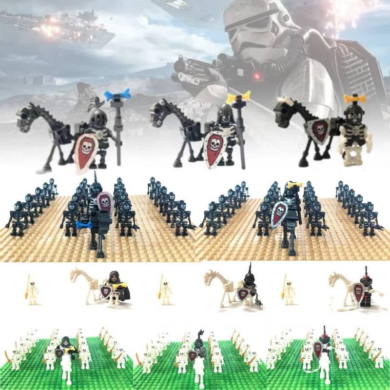 Miniatur Skelett Ritter Kompatible Bausteinfiguren Für Kinder Spielspaß