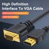 Hdmi-Compatible To Vga Adapter Connecto Line Converter Cable 1.8M Fhd 1920*1080P For Desktop Laptop Pc Tv Monitor Projector