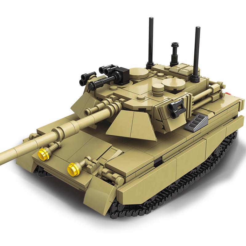 605 חלקים סט טנק קרב ראשי M1A2 צעצוע קוביות חינוכי לילדים מתנת חג המולד מתנת יום הולדת