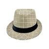 Retro British Style Jazz Hat, Woven Short-Brimmed Straw Hat, Sun Protection Hat for Spring Summer Outdoor Activities