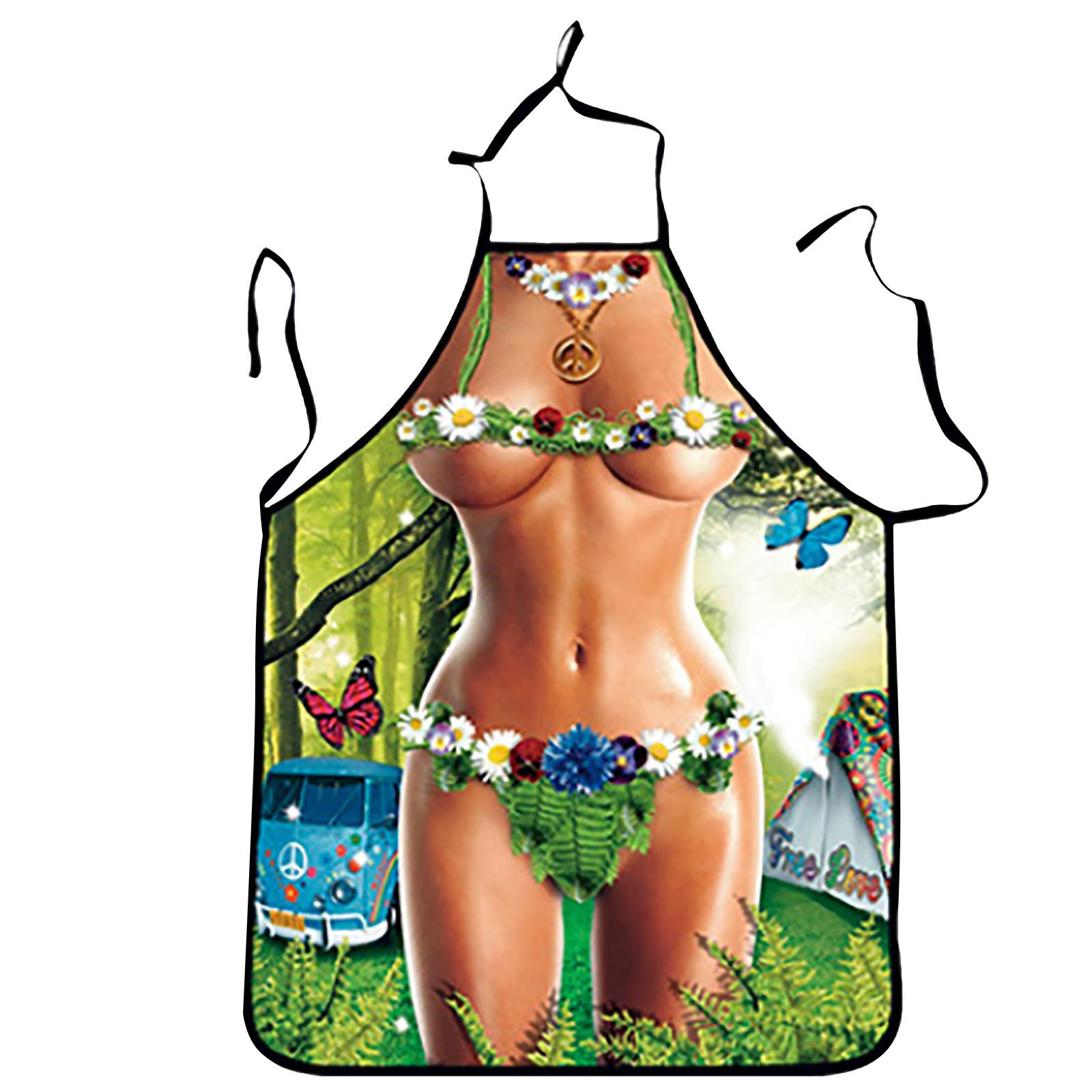 

1 шт., кухонный фартук для взрослых, бытовой фартук для чистки с принтом