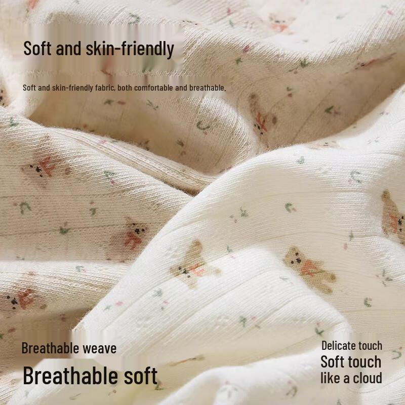 FitonTon Women's Pure Cotton Seamless Lace Briefs 4-Pack