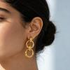 Elegant Light Luxury High-End Exaggerated Dangle Earrings with Versatile Design and Distinctive Style