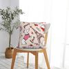 French Style Cartoon Dachshund And Eiffel Tower Pillow Case Dog Lover Cushion Cover Decorative Throw Pillow Case Cover for Home