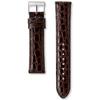 Watch Replacement Genuine Cowhide Crocodile Pattern Cut Glazed Lug Width Buckle Width Dark RS09C20DBN Smart Change [Seiko Watch] Band, Part,