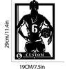 Personalized Metal Soccer Sign for Girls Custom Name Plate Wall Decor Female Football Player Gift