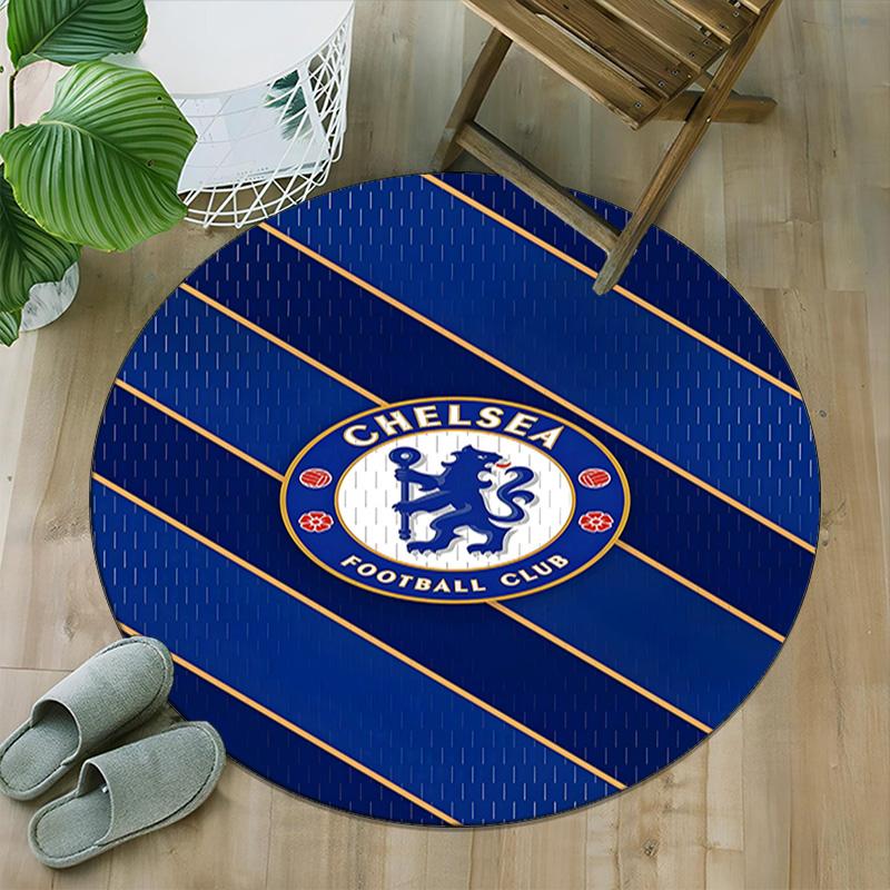 1pc C-Chelsea  Carpet, Round Rug, Comfortable, Suitable for Entryways, Living Rooms, Office, And Bedrooms, Christmas Decoration