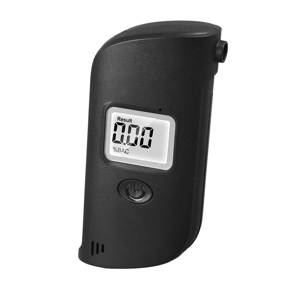 Breath Tester Drunk Meter LCD Display Handheld Drunk Detector with Nozzle Replacement for Testing