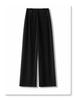 Women's Coffee-Colored High-Waist Straight-Leg Pants: Slimming, Petite Fit, Wide-Leg, Perfect for Spring/Summer 2026.