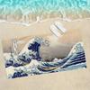 Katsushika Art Great Waves Cartoon Towel Towels For Beaches Yoga Studios Gyms Hot Springs Swimming Pools And Picnics