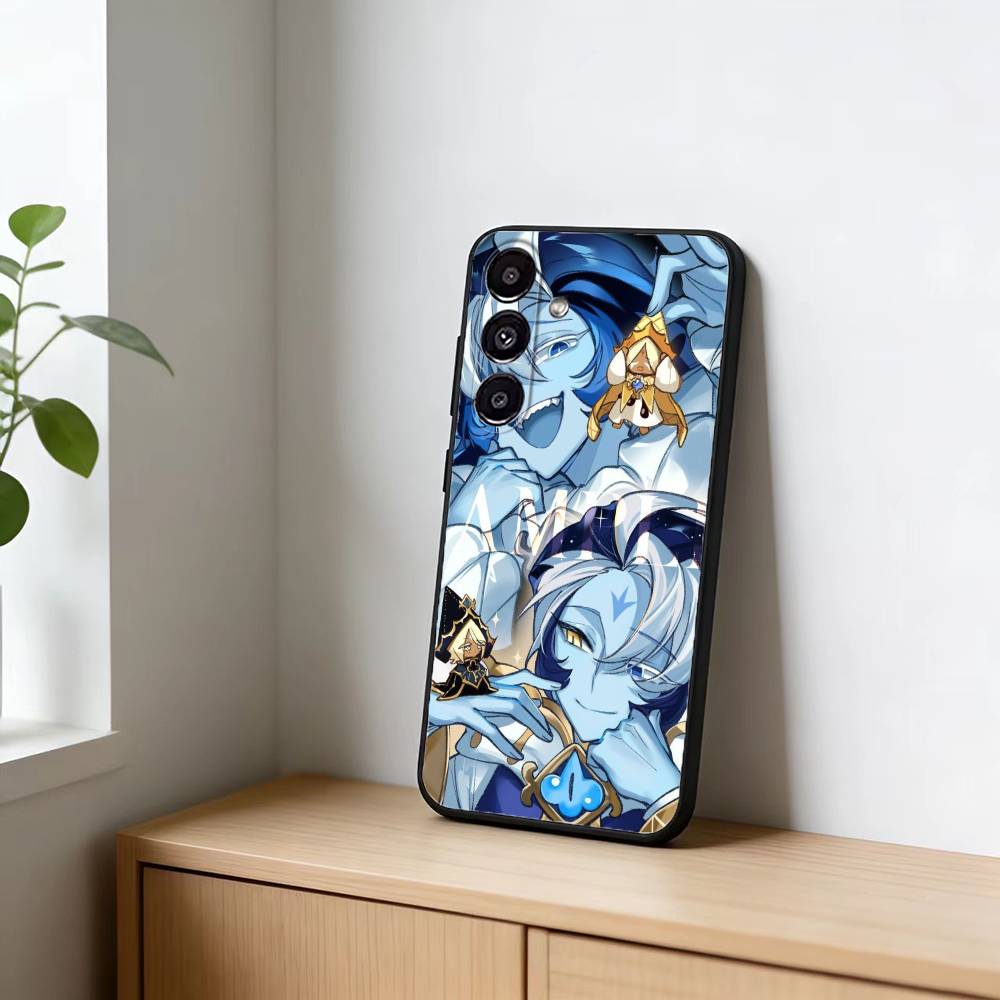 S-Shadow M-Milk Cookie Phone Case For Samsung Galaxy A20,21s,22,31,32,52,53,72,73,80,91 Soft Black Shell