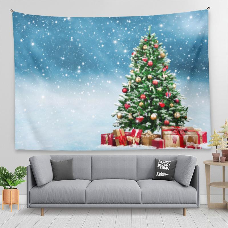 Christmas Tapestry Amazon European and American Holiday Christmas Background Cloth Bedroom