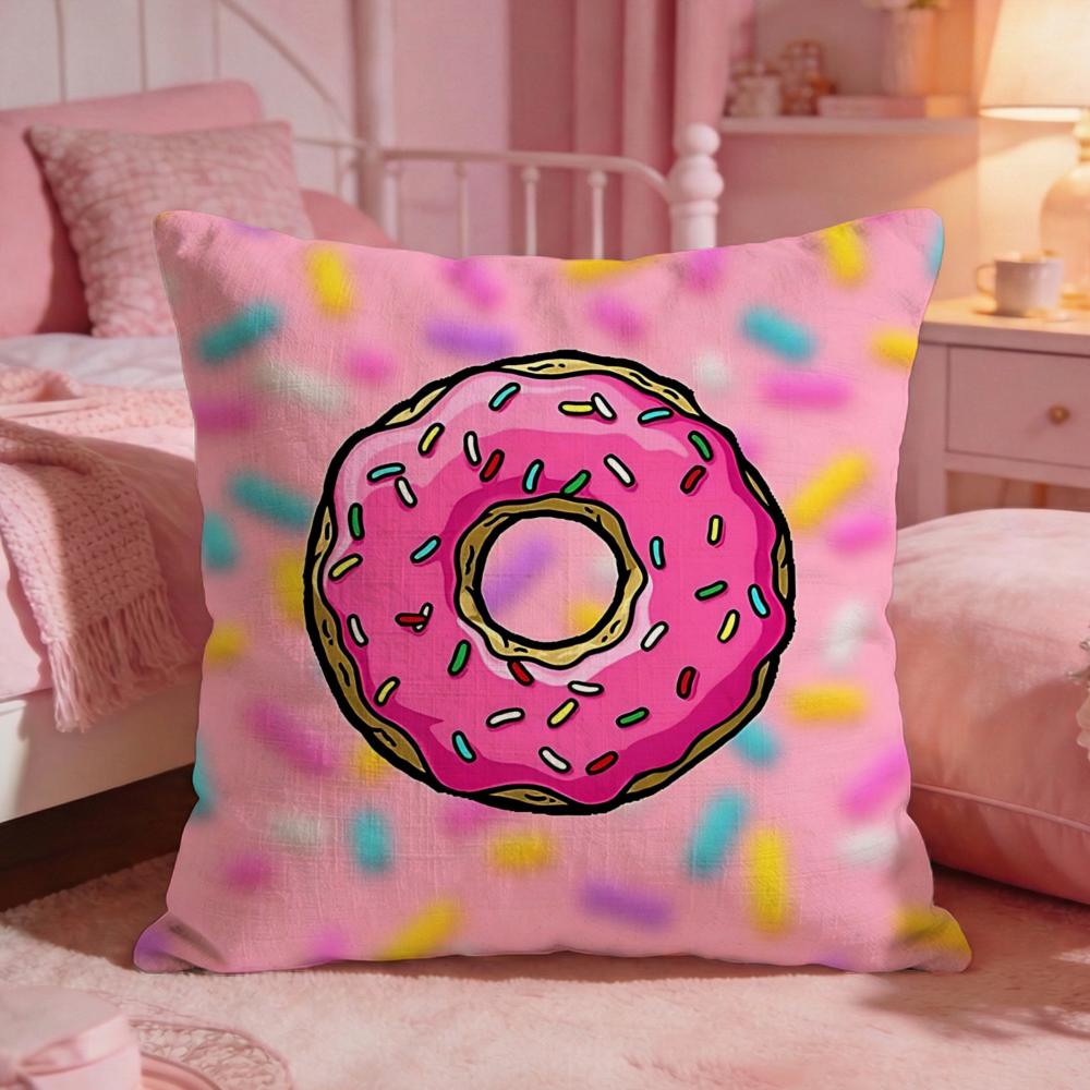 FooddonutS Cushion Cover Premium Comfort Reversible Pillow Cove Two In One Design for Any Room Car Interior