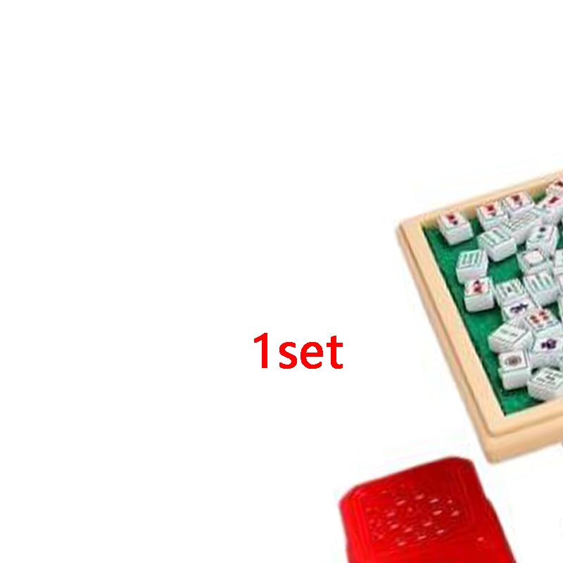 1 Set 1:12 Mini Mahjong Table & Chairs – Dollhouse Furniture Kit for Home Decor & Play
