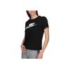 Nike Air Logo Print Loose Knit Sports Short Sleeve T-Shirt Women Tops Black DB3841-010